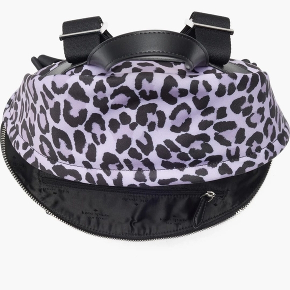 kate spade Lilac Leopard Print Backpack - Picture 2 of 9